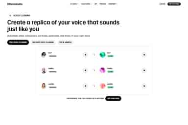 ElevenLabs AI Voice Cloning in okeiai.com