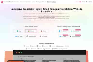 Immersive Translate in okeiai.com