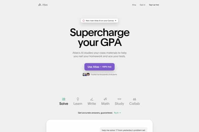 Atlas AI Study Assistant OkeiAI