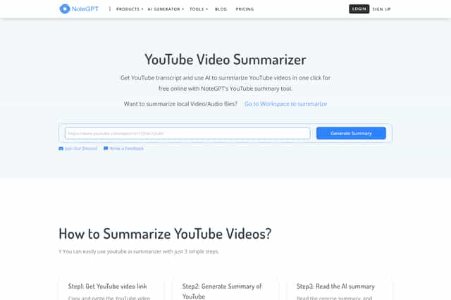 video-summarizer-ai in okeiai.com