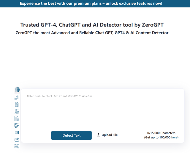 zerogpt-ai-checker in okeiai.com